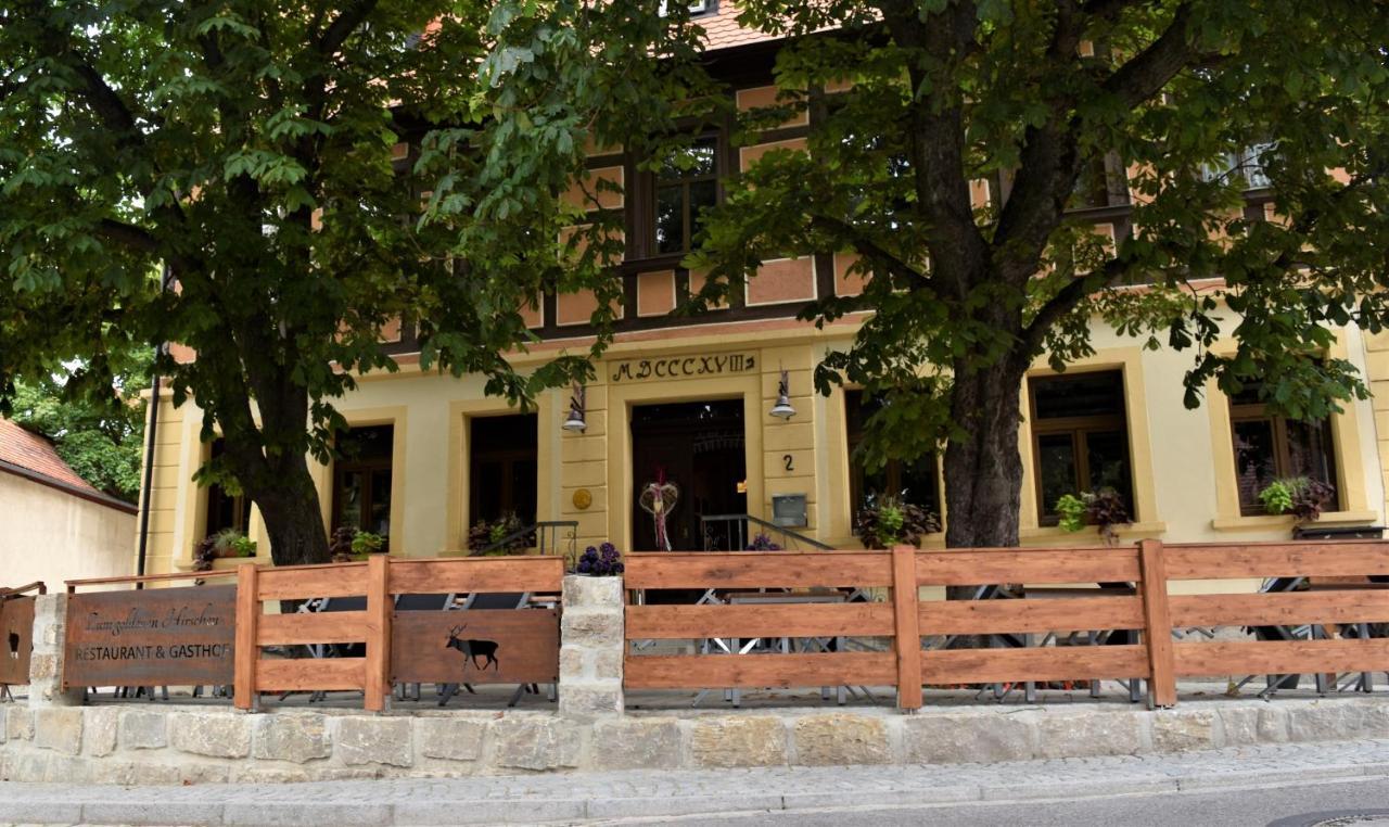 Gasthof Pension Zum Goldenen Hirschen Burgbernheim Exterior photo